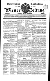 Wiener Zeitung 18401121 Seite: 1