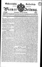 Wiener Zeitung 18401126 Seite: 1