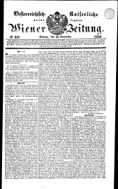 Wiener Zeitung 18401127 Seite: 1