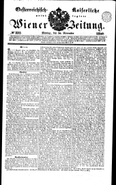 Wiener Zeitung 18401130 Seite: 1