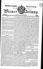 Wiener Zeitung 18401204 Seite: 1