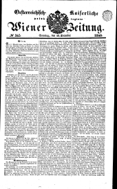 Wiener Zeitung 18401213 Seite: 1