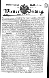 Wiener Zeitung 18401214 Seite: 1