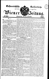 Wiener Zeitung 18401224 Seite: 1