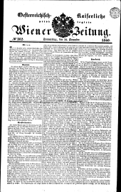 Wiener Zeitung 18401231 Seite: 1