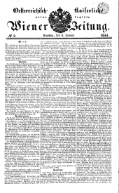 Wiener Zeitung 18410102 Seite: 1