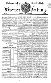 Wiener Zeitung 18410103 Seite: 1