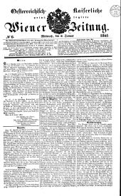 Wiener Zeitung 18410106 Seite: 1