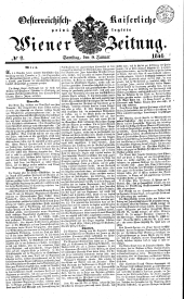 Wiener Zeitung 18410109 Seite: 1