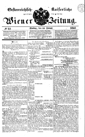 Wiener Zeitung 18410112 Seite: 1