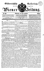 Wiener Zeitung 18410120 Seite: 1