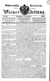 Wiener Zeitung 18410121 Seite: 1