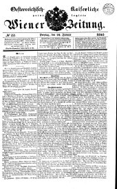 Wiener Zeitung 18410122 Seite: 1