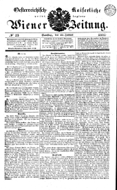 Wiener Zeitung 18410123 Seite: 1