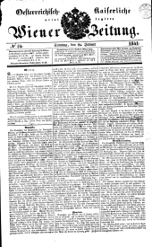 Wiener Zeitung 18410124 Seite: 1