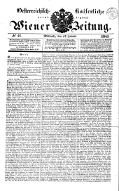 Wiener Zeitung 18410127 Seite: 1