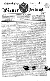 Wiener Zeitung 18410128 Seite: 1