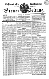 Wiener Zeitung 18410202 Seite: 1