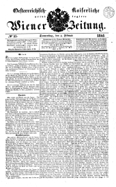 Wiener Zeitung 18410204 Seite: 1