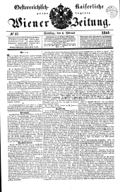 Wiener Zeitung 18410206 Seite: 1