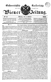 Wiener Zeitung 18410208 Seite: 1