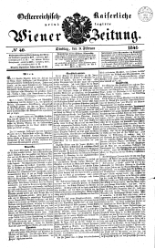 Wiener Zeitung 18410209 Seite: 1