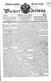 Wiener Zeitung 18410210 Seite: 1