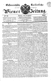 Wiener Zeitung 18410219 Seite: 1