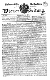 Wiener Zeitung 18410222 Seite: 1