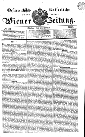 Wiener Zeitung 18410223 Seite: 1