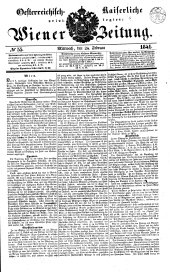 Wiener Zeitung 18410224 Seite: 1