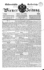 Wiener Zeitung 18410302 Seite: 1