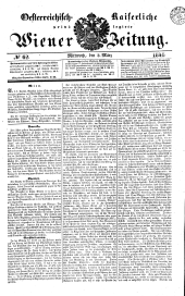 Wiener Zeitung 18410303 Seite: 1