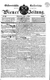 Wiener Zeitung 18410304 Seite: 1