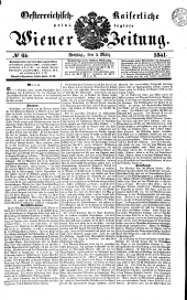 Wiener Zeitung 18410305 Seite: 1