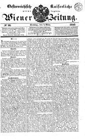 Wiener Zeitung 18410307 Seite: 1