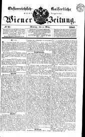 Wiener Zeitung 18410308 Seite: 1