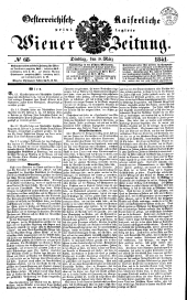 Wiener Zeitung 18410309 Seite: 1