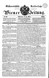 Wiener Zeitung 18410310 Seite: 1