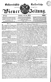 Wiener Zeitung 18410312 Seite: 1