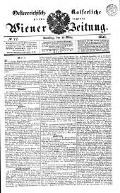 Wiener Zeitung 18410313 Seite: 1