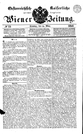 Wiener Zeitung 18410314 Seite: 1