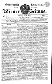 Wiener Zeitung 18410315 Seite: 1