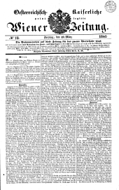 Wiener Zeitung 18410319 Seite: 1