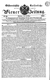 Wiener Zeitung 18410321 Seite: 1