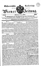 Wiener Zeitung 18410324 Seite: 1