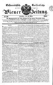 Wiener Zeitung 18410327 Seite: 1