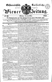 Wiener Zeitung 18410329 Seite: 1