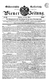 Wiener Zeitung 18410330 Seite: 1