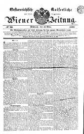 Wiener Zeitung 18410331 Seite: 1